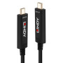 LINDY Câble Hybride Fibre Optique USB Type C Vidéo, 15m, Audio   vidéo uniquemen