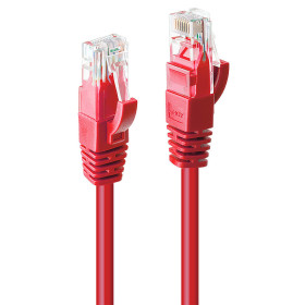 LINDY Câble réseau Rouge Cat.6 U UTP, 30m