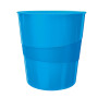 Corbeille a papier wow leitz , bleu