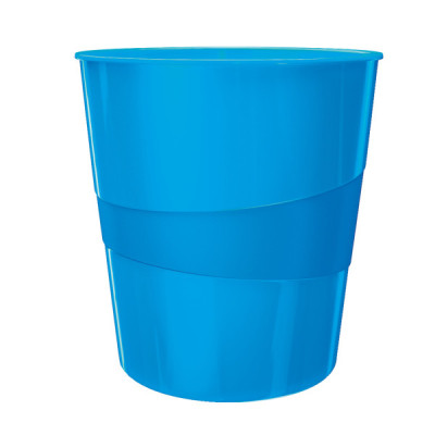 Corbeille a papier wow leitz , bleu