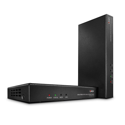 LINDY Kit Extender Fibre Optique HDMI 4K60, IR, RS232 & Audio, 300m 1000m