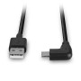 LINDY Câble USB 2.0 Type A vers C coudé, 0.5m