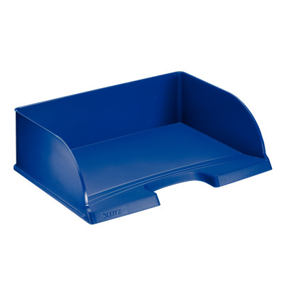 Corbeille a courrier paysage, leitz plus, jumbo, bleu