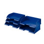 Corbeille a courrier paysage, leitz plus, jumbo, bleu