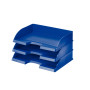 Corbeille a courrier paysage, leitz plus, jumbo, bleu