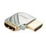 LINDY Coude HDMI CROMO®, 90° à droite