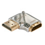 LINDY Coude HDMI CROMO®, 90° à droite