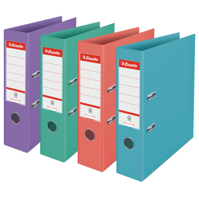 Classeur a levier standard a4 pp 75 mm  colour'breeze esselte, assortis