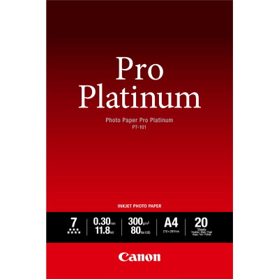 Canon boîte de 20 feuilles papier photo a4 300g pt101 2768b016