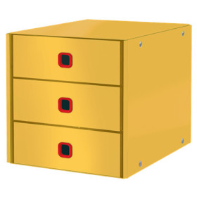 Bloc de classement 3 tiroirs Click&Store COSY Leitz, Jaune