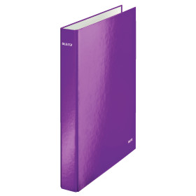 Classeur 4 anneaux plastifie a4 25mm wow leitz, violet