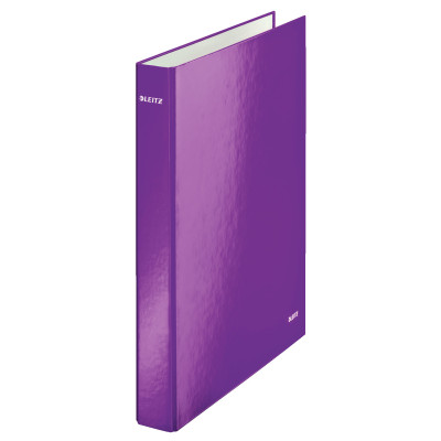 Classeur 4 anneaux plastifie a4 25mm wow leitz, violet