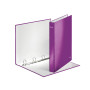 Classeur 4 anneaux plastifie a4 25mm wow leitz, violet