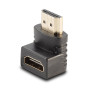 LINDY Adaptateur HDMI femelle vers HDMI mâle coudé à 90 dégrés vers le bas