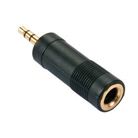 LINDY Adaptateur audio Jack stéréo 3,5mm M   6,3mm F