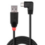 LINDY Câble USB 2.0 type A   micro-B coudé, 1m