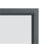 Porte affiche clipasbleIMPRESSION PRO Nobo, A4 avec cadre gris graphite, Gris
