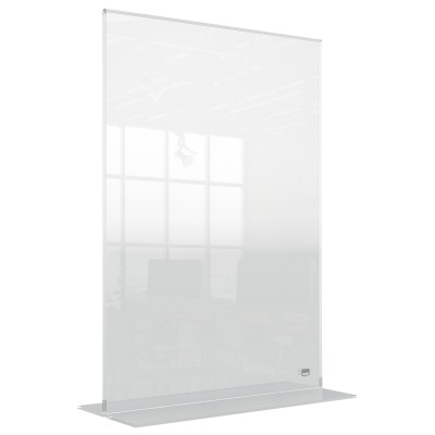 Porte affiche autoportant, PREMIUM PLUS Nobo en acrylique A3, Transparent