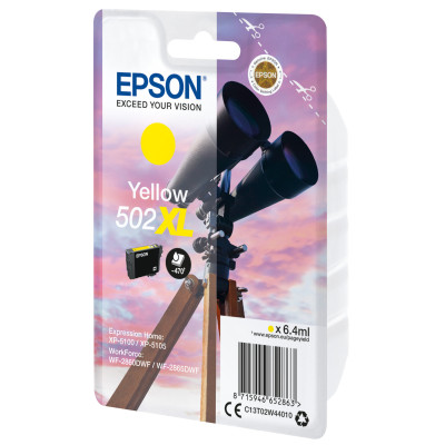 Epson ink c13t02w44010, yellow, no.502xl