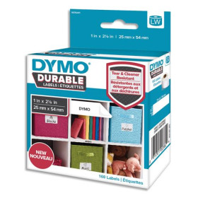 DYM P/160 ETIQ DUR 25X54MM N/BLC 2112283