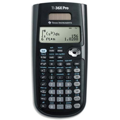 Texas Instruments TEX-TI36XPRO Calculatrice Scientifique Noir