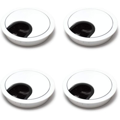 Passe Câbles Fil Rond Ø60mm metal blanc