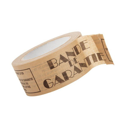 Adhésif polypropylène blanc, Bande de garantie 28µm, 50mm x 100.00m