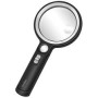 LogiLink Loupe avec manche, eclairée lampe UV & LED, rond, noir diamètre: 90 mm