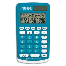 Texas Instruments Calculatrice TI-106 II  New 2026 Primaire Solaire, pile