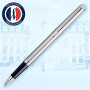 Waterman Stylo roller Hémisphère Acier, finitions palladium - Pointe fine Bleu