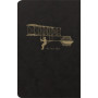 Flying Spirit Black carnet piqûre textile 11x17cm 96p ligné motifs assortis papi