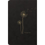 Flying Spirit Black carnet piqûre textile 11x17cm 96p ligné motifs assortis papi