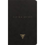 Flying Spirit Black carnet piqûre textile 11x17cm 96p ligné motifs assortis papi