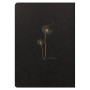 Flying Spirit Black carnet piqûre textile 14,8x21cm 96p ligné motifs assortis pa