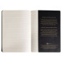 Flying Spirit Black carnet piqûre textile 14,8x21cm 96p ligné motifs assortis pa