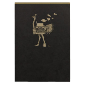 Flying Spirit Black bloc entoilé entête 14,8x21cm 140p détach. ligné motifs asso