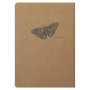 Flying Spirit Kraft carnet piqûre textile 14,8x21cm 96p ligné motifs assortis pa
