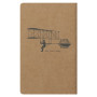 Flying Spirit Kraft carnet piqûre textile 7,5x12cm 48p ligné motifs assortis pap