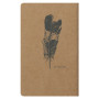 Flying Spirit Kraft carnet piqûre textile 7,5x12cm 48p ligné motifs assortis pap