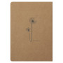 Flying Spirit Kraft carnet piqûre textile 14,8x21cm 96p ligné motifs assortis pa