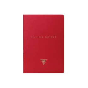 * Flying Spirit Red carnet piqûre textile 7,5x12cm 48p ligné motifs assortis pap