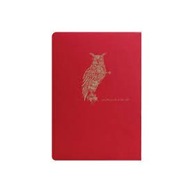 * Flying Spirit Red carnet piqûre textile 14,8x21cm 96p ligné motifs assortis pa