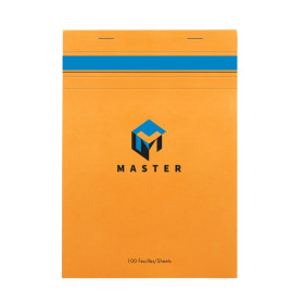 Bloc Master Orange agrafé 100F 70g 14,8x21 Q.5x5