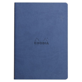 Rhodiarama piqûre textile SAPHIR A5 64p ligné papier ivoire 90 g