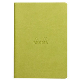 Rhodiarama piqûre textile ANIS A5 64p dot papier ivoire 90 g