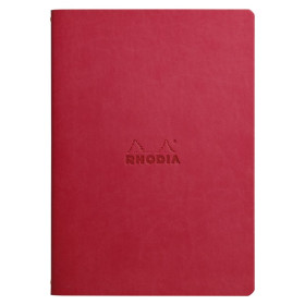 Rhodiarama piqûre textile COQUELICOT A5 64p dot papier ivoire 90 g