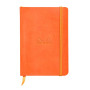 * Rhodiarama carnet souple TANGERINE A6 144 pages dot papier ivoire 90 g, fermet