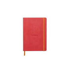 Rhodiarama carnet souple CORAIL A5 160 pages ligné papier ivoire 90 g, fermeture