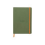 Rhodiarama carnet souple SAUGE A5 160 pages dot papier ivoire 90 g, fermeture él