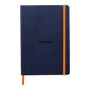 Rhodiarama carnet souple BLEU NUIT A5 160 pages dot papier ivoire 90 g, fermetur